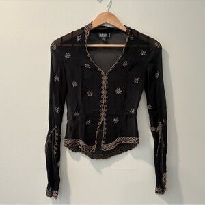 Laundry by Shelli Segal Vintage Sheer Top ASO Lorelai Gilmore